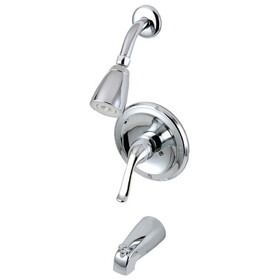 Kingston Brass Single Handle Tub Shower Faucet, Polished Chrome