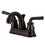 Kingston Brass KB5615RXL Restoration 4-Inch Centerset Bathroom Faucet with Pop-Up Drain, Oil Rubbed Bronze