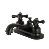 Kingston Brass Restoration 4 in. Centerset Bathroom Faucet, Matte Black KB600AX