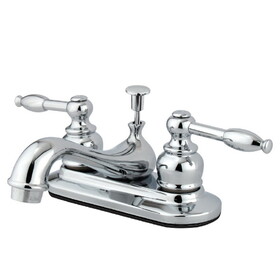 Kingston Brass 4 in. Centerset Bathroom Faucet, Polished Chrome KB601KL