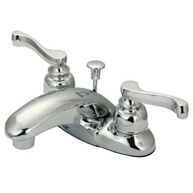 Kingston Brass 4 in. Centerset Bathroom Faucet, Polished Chrome KB621FL