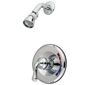 Kingston Brass KB631SO Magellan Single-Handle 2-Hole Wall Mount Shower Faucet, Polished Chrome