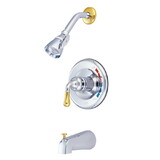 Kingston Brass KB634T Trim Only for Single Handle Tub & Shower Faucet, Chrome/Polished Brass