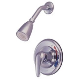 Kingston Brass KB651SO Chatham Single-Handle 2-Hole Wall Mount Shower Faucet, Polished Chrome
