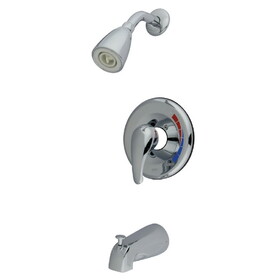 Kingston Brass KB651T Chatham Single-Handle 3-Hole Wall Mount Tub and Shower Faucet Trim Only, Polished Chrome