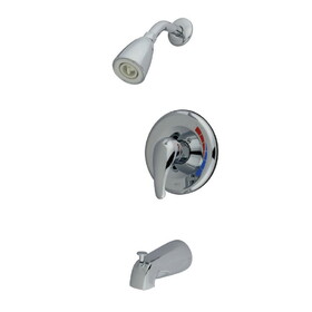 Kingston Brass KB651 Chatham Single-Handle 3-Hole Wall Mount Tub and Shower Faucet, Polished Chrome
