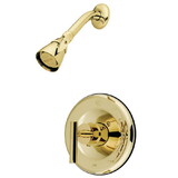 Kingston Brass KB6632CMLSO Single Handle Shower Faucet, Polished Brass
