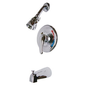 Kingston Brass Tub and Shower Faucet, Polished Chrome KB6651LL