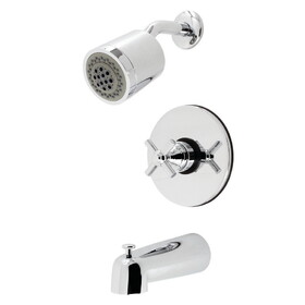 Kingston Brass Elinvar Single-Handle 3-Hole Wall Mount Tub and Shower Faucet