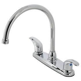 Kingston Brass 8-Inch Centerset Kitchen Faucet, Polished Chrome KB6791LLLS