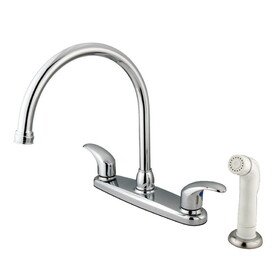 Kingston Brass Legacy 8-Inch Centerset Kitchen Faucet, Polished Chrome KB6791LL