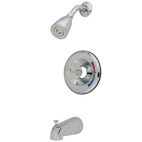 Kingston Brass KB681T Chatham Single-Handle 3-Hole Wall Mount Tub and Shower Faucet Trim Only, Polished Chrome