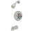 Kingston Brass KB681 Chatham Single-Handle 3-Hole Wall Mount Tub and Shower Faucet, Polished Chrome