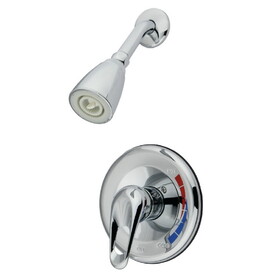 Kingston Brass KB691SO Single-Handle 2-Hole Wall Mount Shower Faucet, Polished Chrome