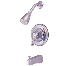 Kingston Brass KB691T Single-Handle 3-Hole Wall Mount Tub and Shower Faucet Trim Only, Polished Chrome
