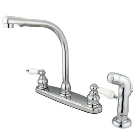 Kingston Brass Victorian Centerset Kitchen Faucet, Polished Chrome KB711SP