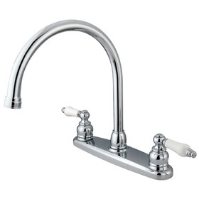 Kingston Brass 8-Inch Centerset Kitchen Faucet, Polished Chrome KB721PLLS