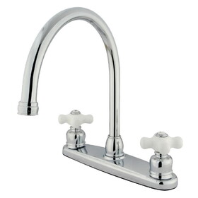 Kingston Brass 8-Inch Centerset Kitchen Faucet, Polished Chrome KB721PXLS
