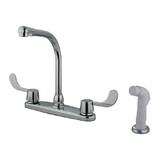 Kingston Brass 8-Inch Centerset Kitchen Faucet, Polished Chrome KB762