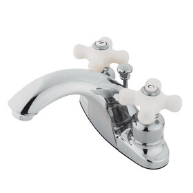Kingston Brass 4 in. Centerset Bathroom Faucet, Polished Chrome KB7641PX