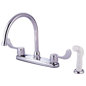 Kingston Brass 8-Inch Centerset Kitchen Faucet, Polished Chrome KB782