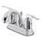 Kingston Brass KB8611SVL Two-Handle 3-Hole Deck Mount 4" Centerset Bathroom Faucet with Retail Pop-Up in Polished Chrome
