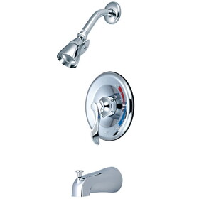 Kingston Brass Tub and Shower Faucet, Polished Chrome KB8631DFL