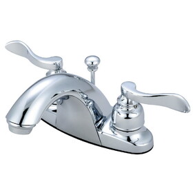 Kingston Brass 4 in. Centerset Bathroom Faucet, Polished Chrome KB8641NFL