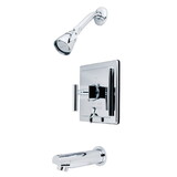 Kingston Brass KB86510CQL Single Handle Tub & Shower Faucet, Chrome