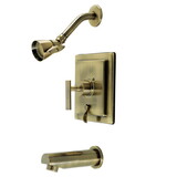 Kingston Brass KB86530CML Manhattan Single-Handle Tub and Shower Faucet, Antique Brass