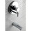Kingston Brass KB86910DLTO Single-Handle 2-Hole Wall Mount Tub and Shower Faucet Tub Only, Polished Chrome