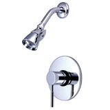Kingston Brass KB8691DLTSO Single-Handle 2-Hole Wall Mount Shower Faucet Trim Only, Polished Chrome