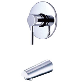 Kingston Brass KB8691DLTTO Single-Handle 2-Hole Wall Mount Tub and Shower Faucet Tub Trim Only, Polished Chrome