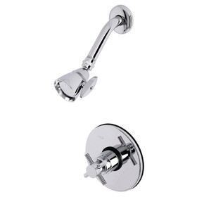 Kingston Brass KB8691DXSO Single-Handle 2-Hole Wall Mount Shower Faucet, Polished Chrome