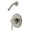 Kingston Brass KB8698DLSO-LSH Single-Handle 2-Hole Wall Mount Shower Faucet, Brushed Nickel