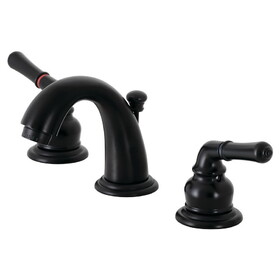 Kingston Brass Magellan Widespread Bathroom Faucet, Matte Black KB910