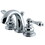 Kingston Brass KB911AL English Country Widespread Bathroom Faucet, Polished Chrome