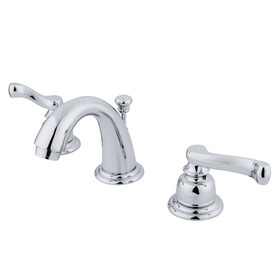 Kingston Brass Widespread Bathroom Faucet, Polished Chrome KB911FL