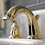Kingston Brass KB912RXL Restoration Widespread Bathroom Faucet with Pop-Up Drain, Polished Brass