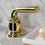 Kingston Brass KB912RXL Restoration Widespread Bathroom Faucet with Pop-Up Drain, Polished Brass