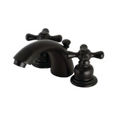 Kingston Brass Victorian Mini-Widespread Bathroom Faucet, Matte Black KB940AX