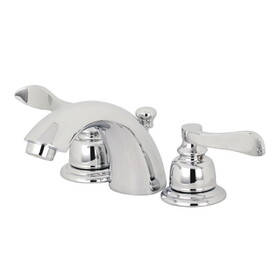 Kingston Brass Mini-Widespread Bathroom Faucet, Polished Chrome KB951NFL