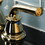 Kingston Brass KB952RXL Restoration Mini-Widespread Bathroom Faucet with Pop-Up Drain, Polished Brass
