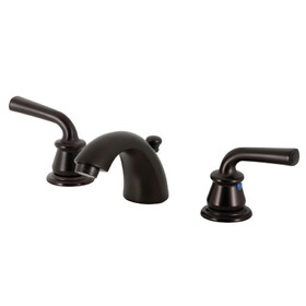 Kingston Brass KB955RXL Restoration Mini-Widespread Bathroom Faucet with Pop-Up Drain, Oil Rubbed Bronze