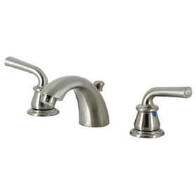 Kingston Brass KB958RXL Restoration Mini-Widespread Bathroom Faucet with Pop-Up Drain, Brushed Nickel
