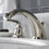 Kingston Brass KB966RXLPN Restoration Widespread Bathroom Faucet with Pop-Up Drain, Polished Nickel