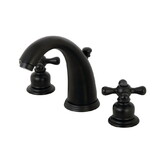 Kingston Brass Victorian 2-Handle 8 in. Widespread Bathroom Faucet, Matte Black KB980AX