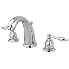 Kingston Brass 8-Inch Widespread Bathroom Faucet with Retail Pop-Up, Polished Chrome