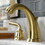 Kingston Brass KB987RXLSB Restoration Widespread Bathroom Faucet with Pop-Up Drain, Brushed Brass