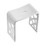 Kingston Brass KBSSA17916 Descanso Solid Surface Bathroom Stool, Matte White